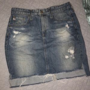 Anthropologie AG denim Erin pencil skirt